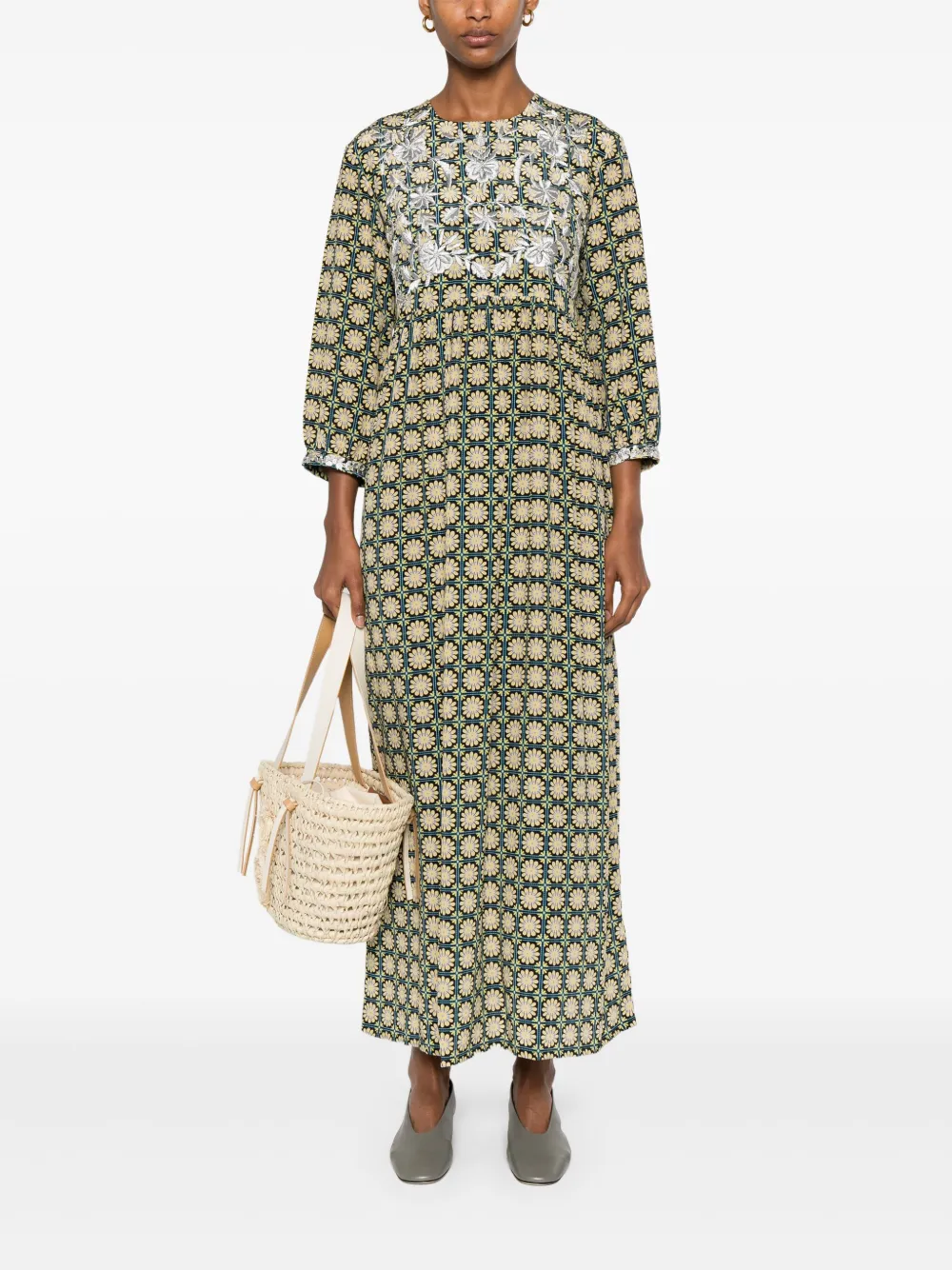 MUZUNGU SISTERS Touba maxi-jurk - Zwart