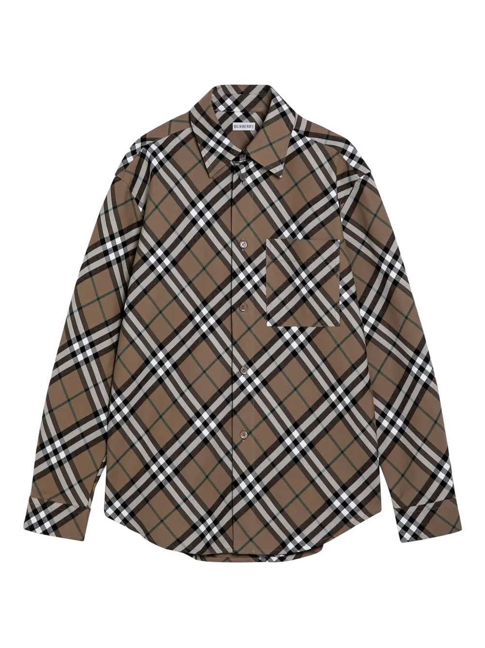 Burberry checked long-sleeved shirt Beige