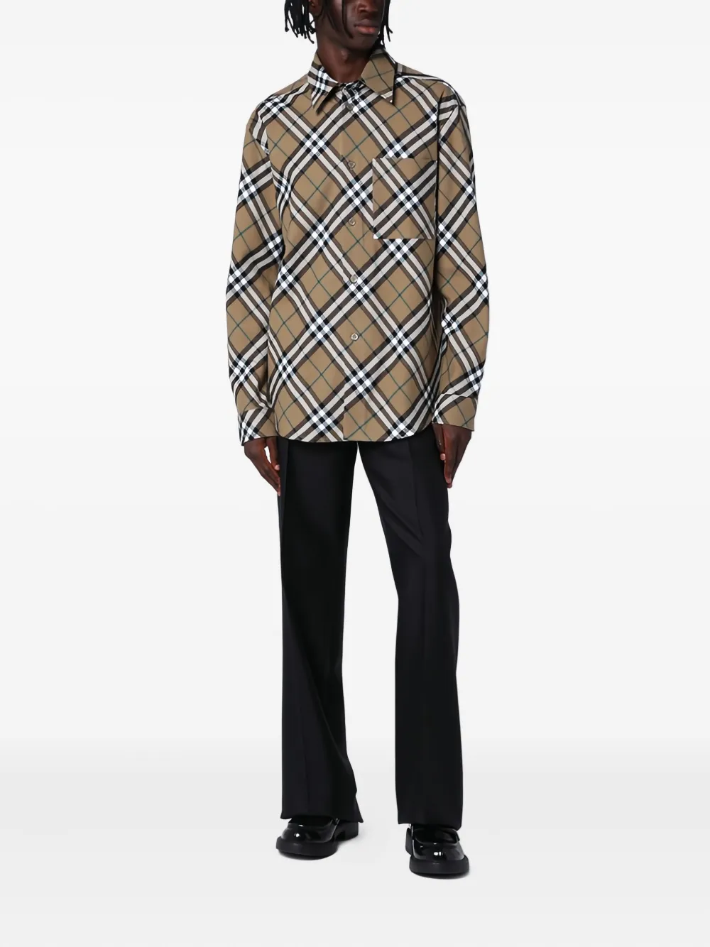 Burberry checked long-sleeved shirt | Image 2