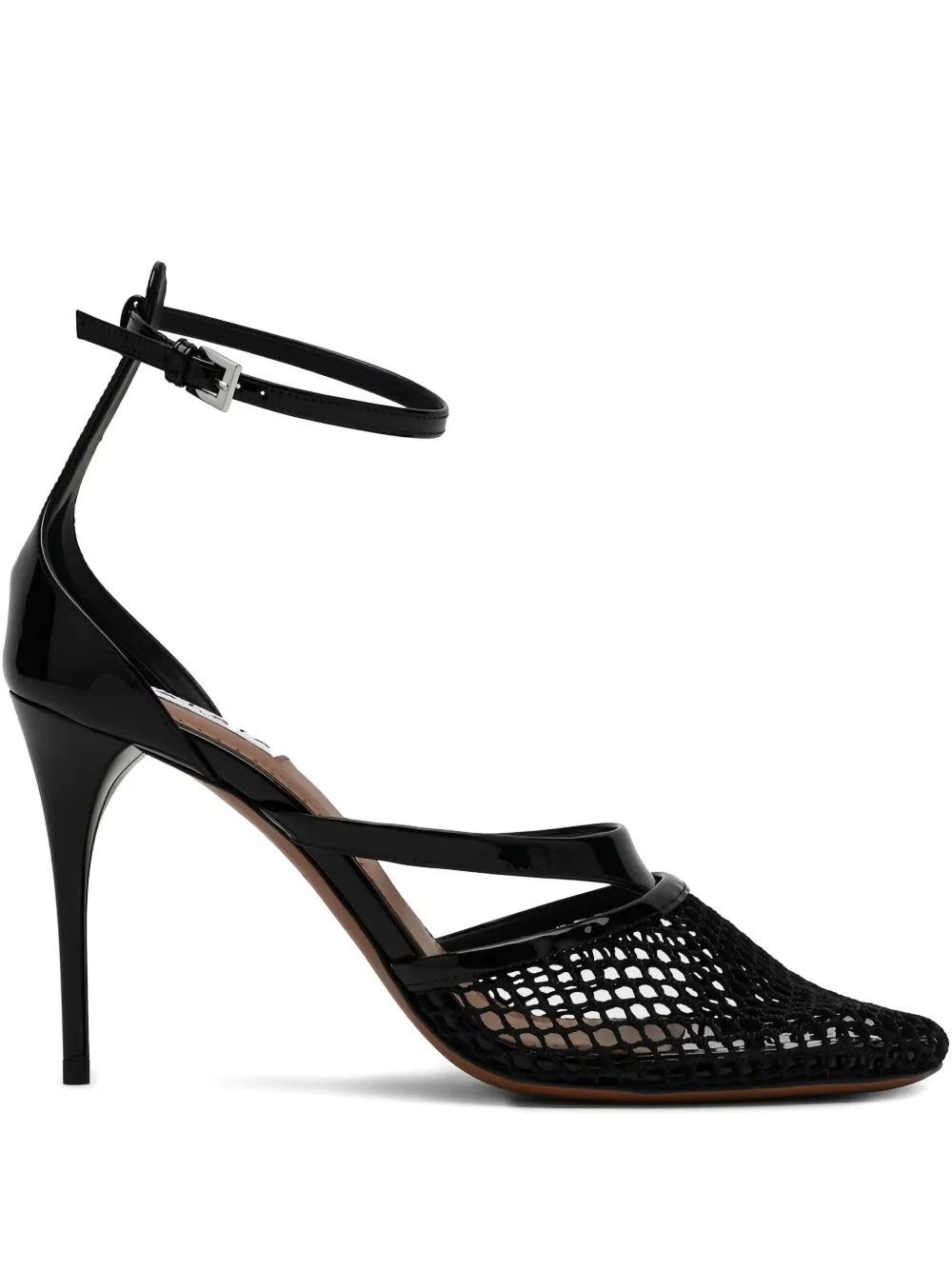 Alaïa 90mm Infradito patent-leather pumps | Black | Image 1