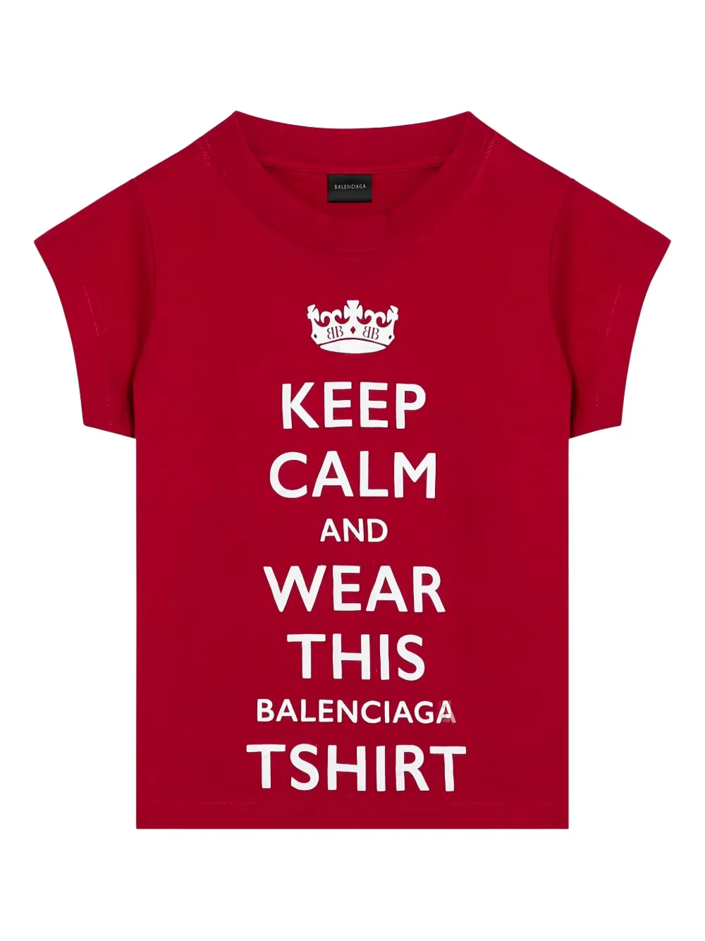 Balenciaga graphic-print short-sleeve t-shirt Rood