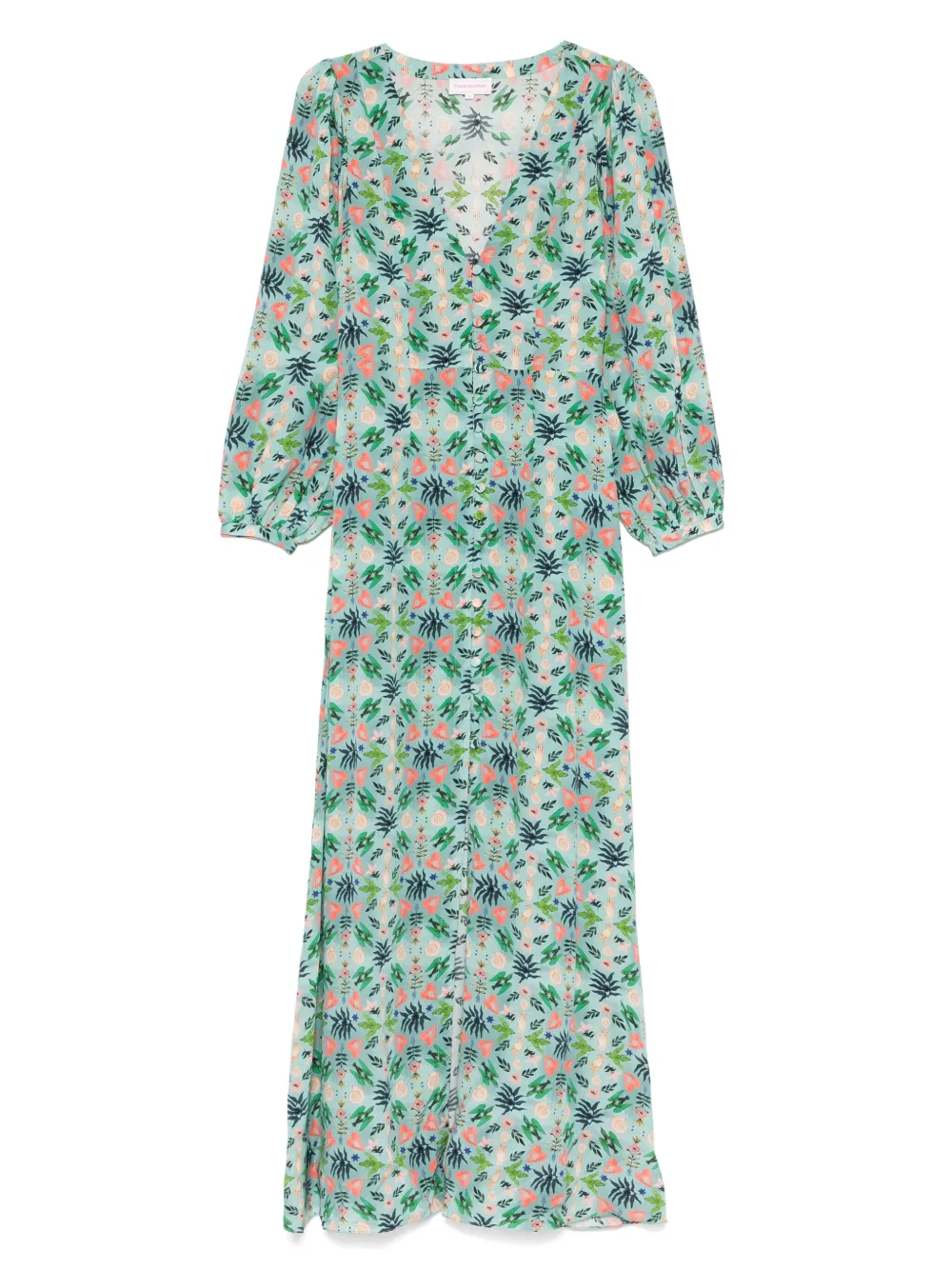 floral-print maxi dress