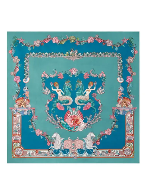 Versace fular Coral Theater de seda