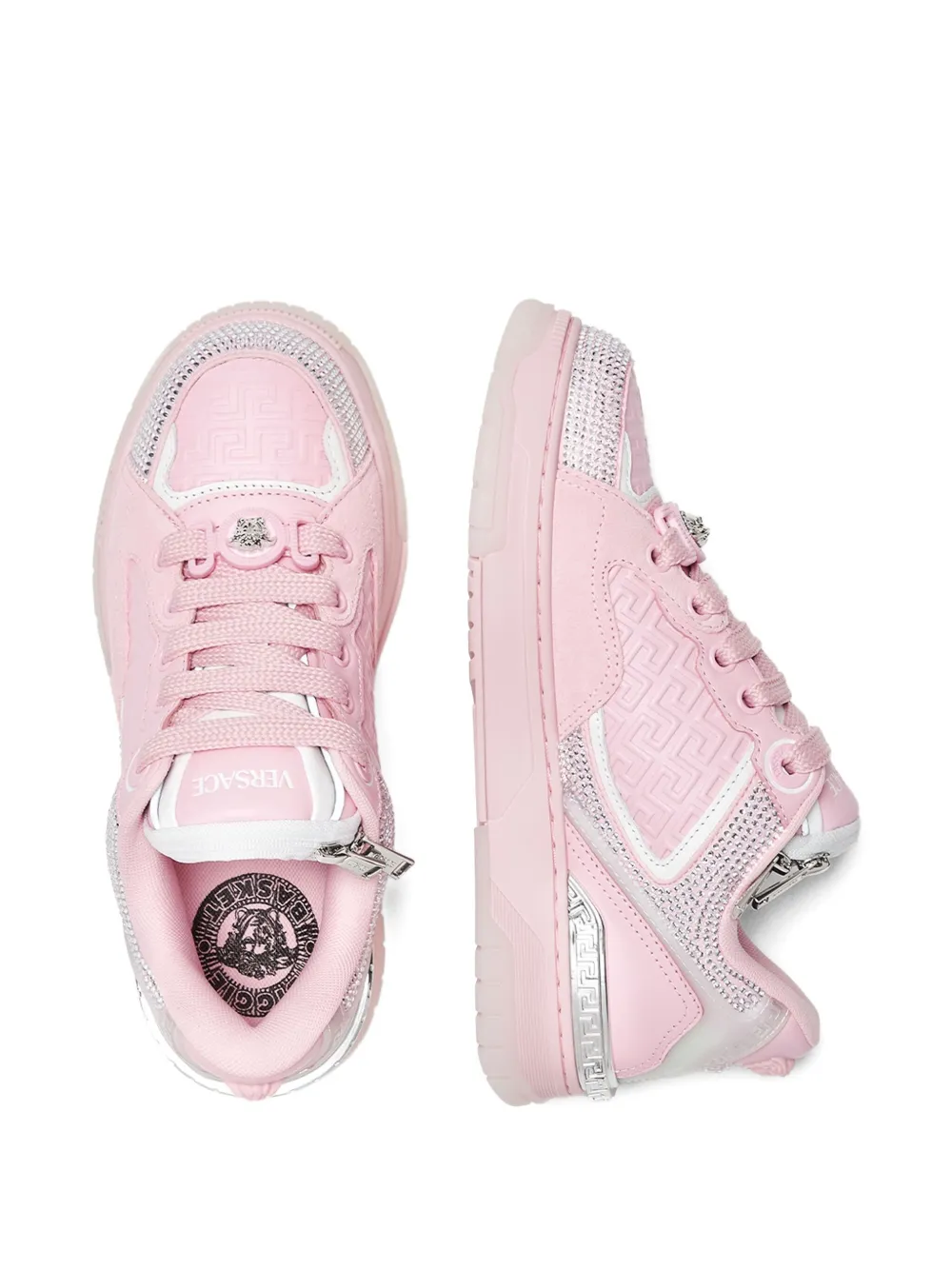Versace Biggie Basket Sneakers Pink