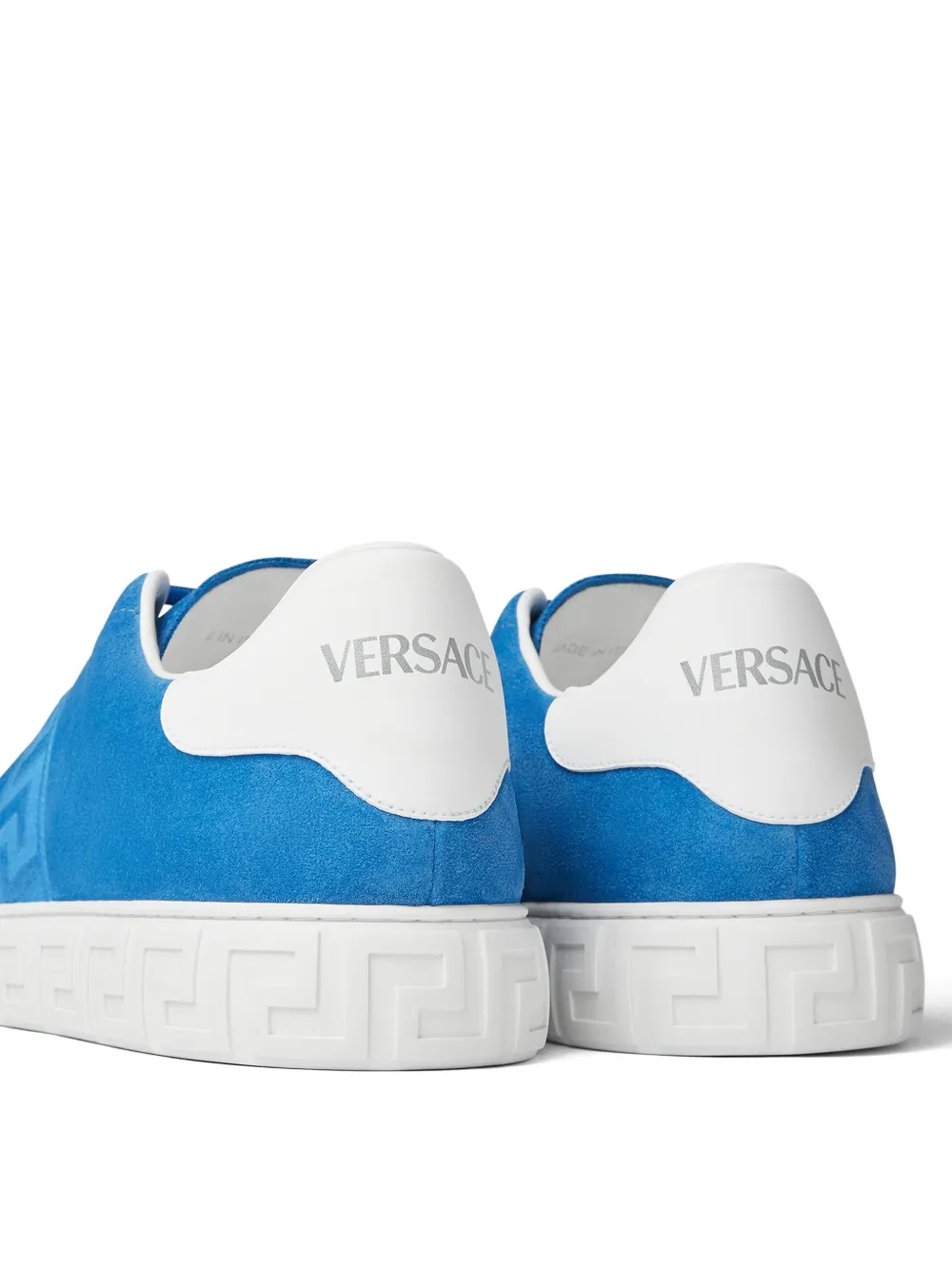 Versace Greca suede sneakers Blue