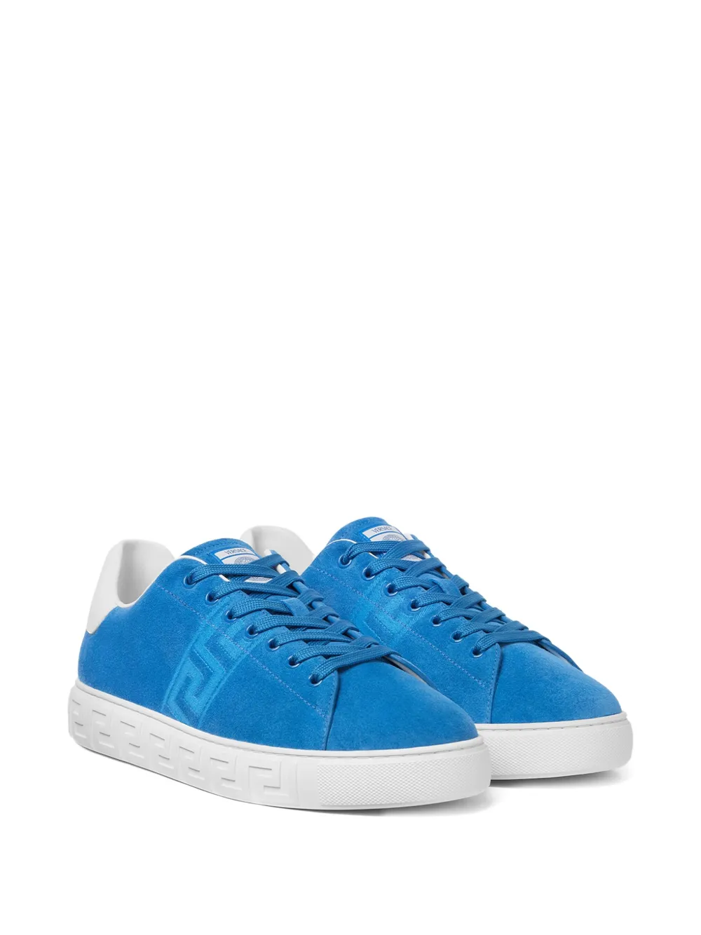 Versace Greca suede sneakers Blue