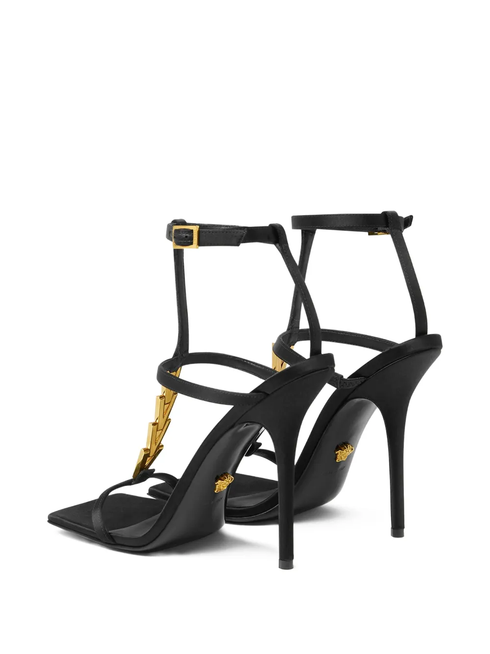 Versace 105mm crystal-embellished sandals Black