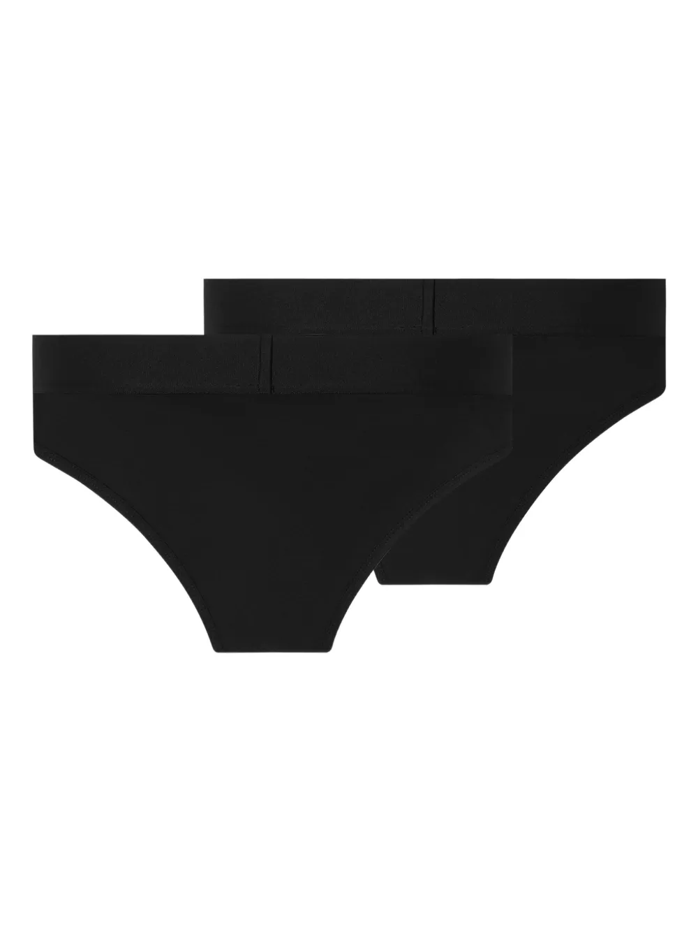 Versace Twee slips verfraaid met logo Zwart