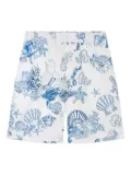 Versace Coral Theatre cotton shorts - White