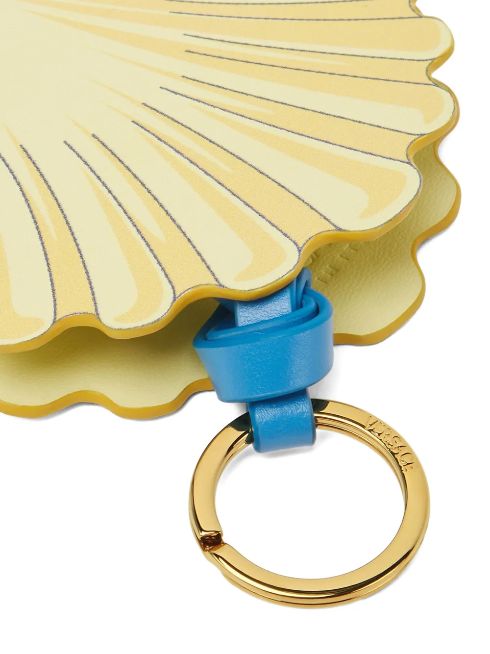 Versace Seashell leren bedel Blauw