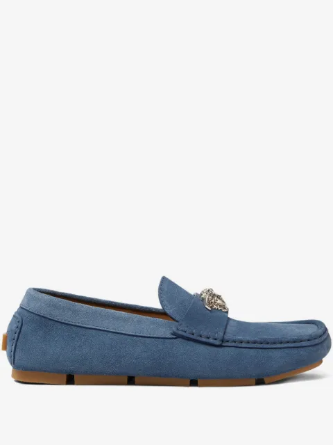 Versace La Medusa suede loafers