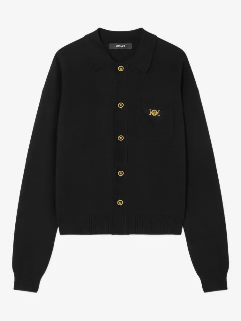 Versace cárdigan tejido de cachemira y algodón