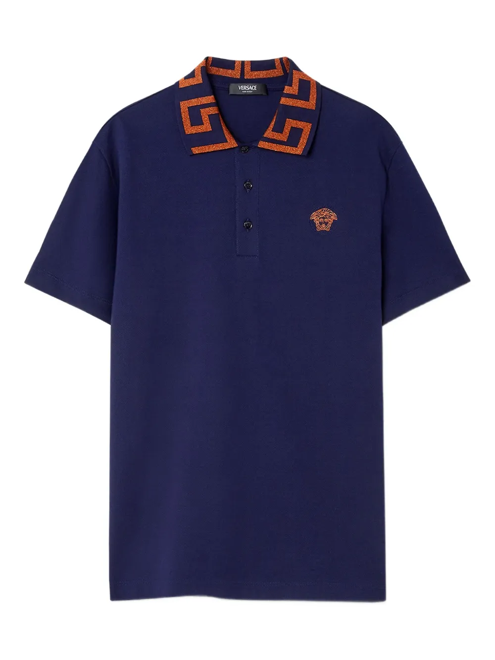 Versace Greca polo shirt | Blue | Image 1
