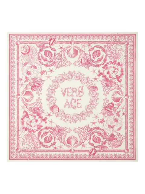 Versace fular Underwater Barocco de seda
