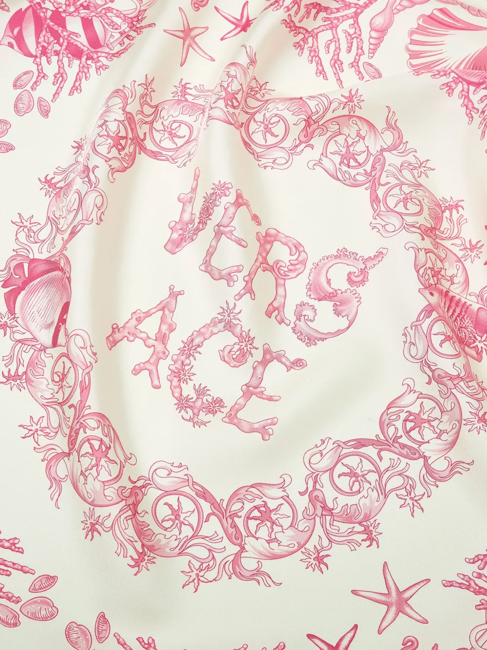 Versace Underwater Barocco silk scarf - Roze