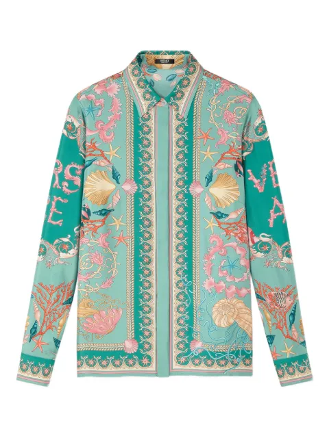 Versace Underwater Barocco button-up shirt