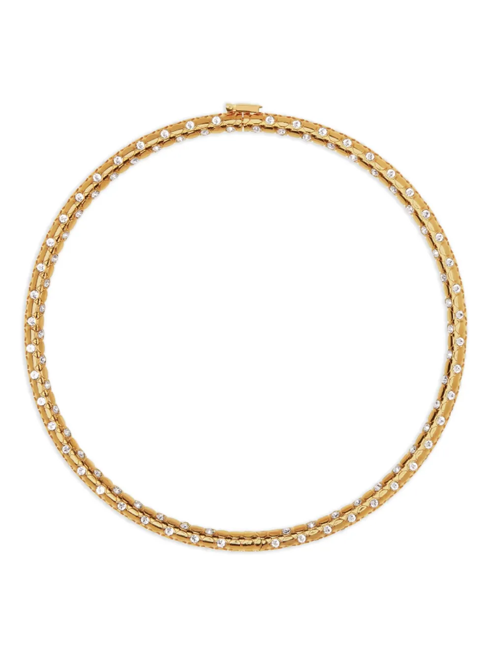 Versace crystal-embellished necklace - ゴールドトーン Versace crystal-embellished necklace - ゴールドトーン