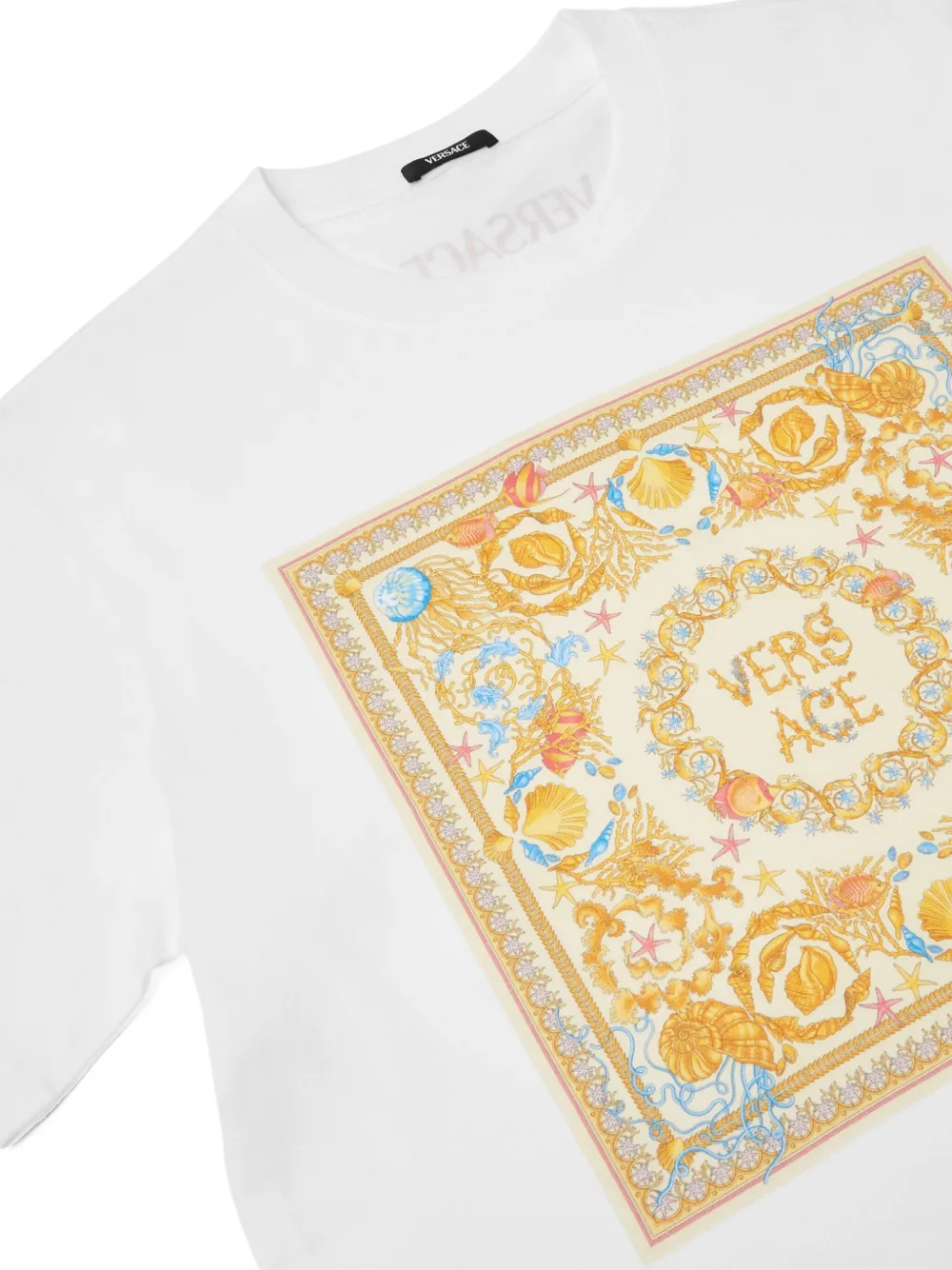 Versace Underwater Barocco T-shirt Wit