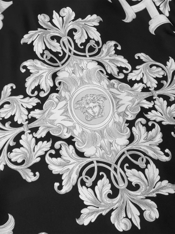 Versace baroque-print Silk Shirt | Black | FARFETCH