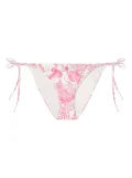 Versace side-ties bikini bottom - White