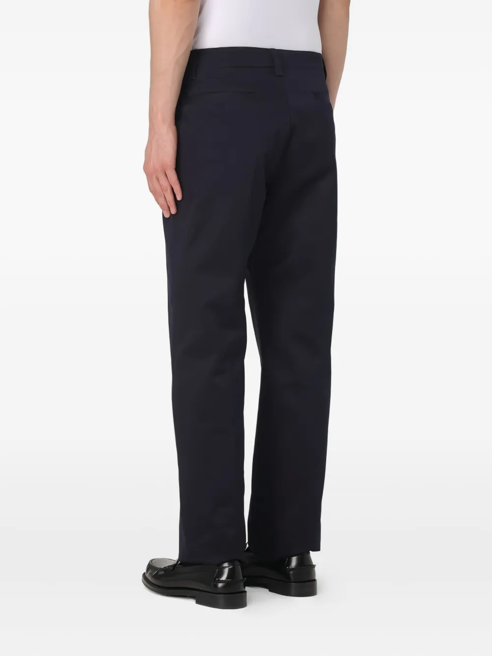 Versace Medusa-appliqué Pants In Blue