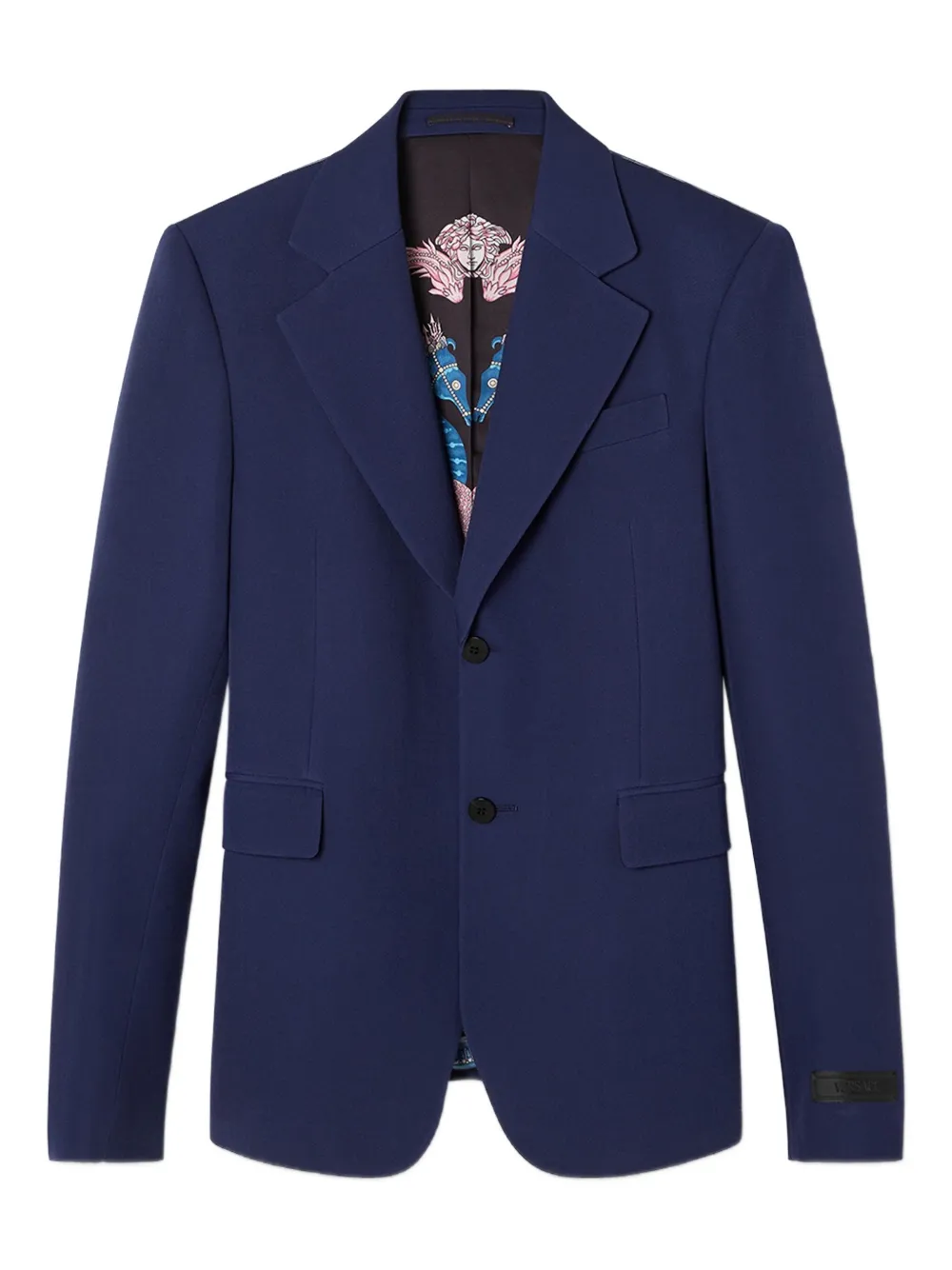 Versace blazer à design texturé | bleu | Image 1