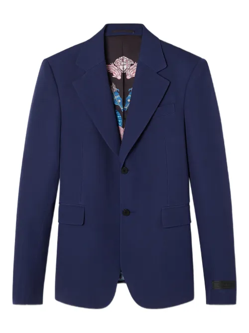 Blazer à design texturé - Versace - Modalova