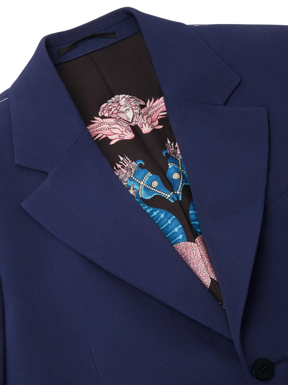 Versace Wollen blazer Blauw