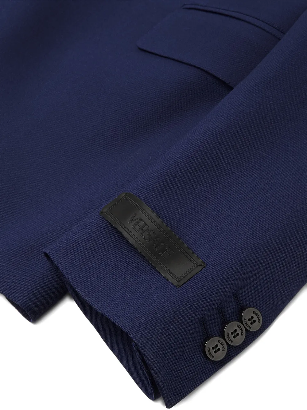 Versace Wollen blazer Blauw