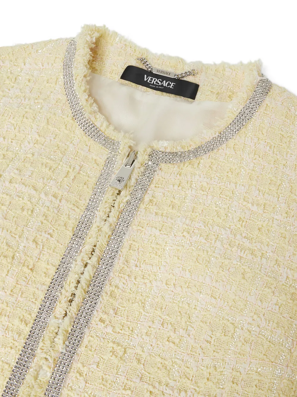 Versace Jack verfraaid met kristallen Beige