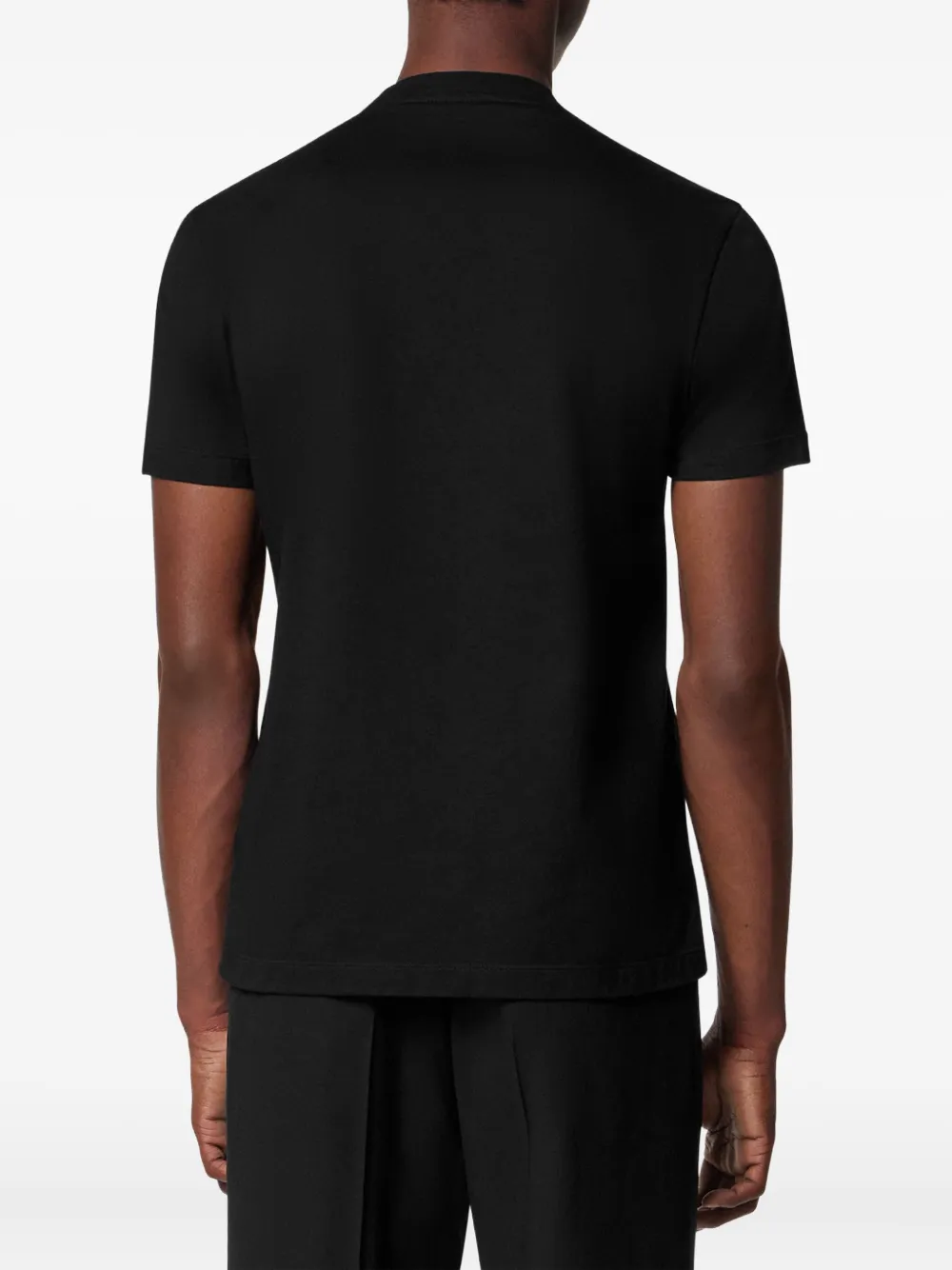 Versace Architectural Baroque T-shirt met borduurwerk Zwart
