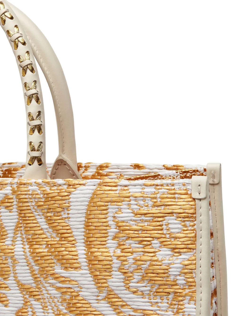 Versace Barocco Athena grote shopper Wit