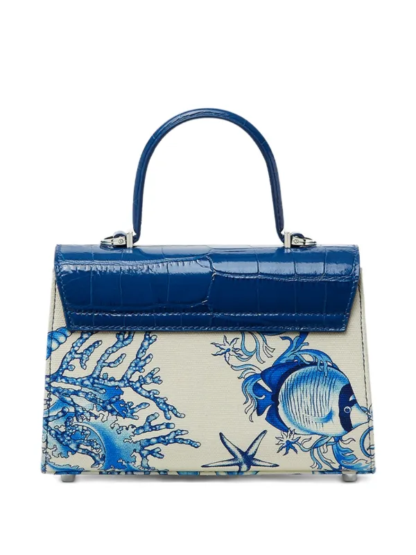Versace Small Underwater Barocco Medusa '95 Handbag | Blue
