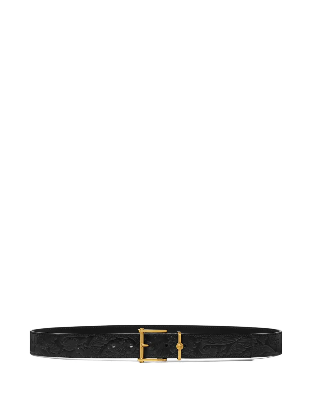 Versace embossed leather belt | Black | Image 1