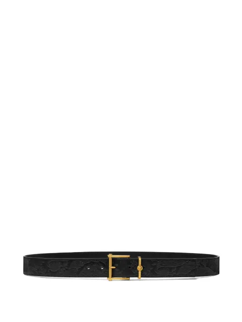 Versace embossed leather belt