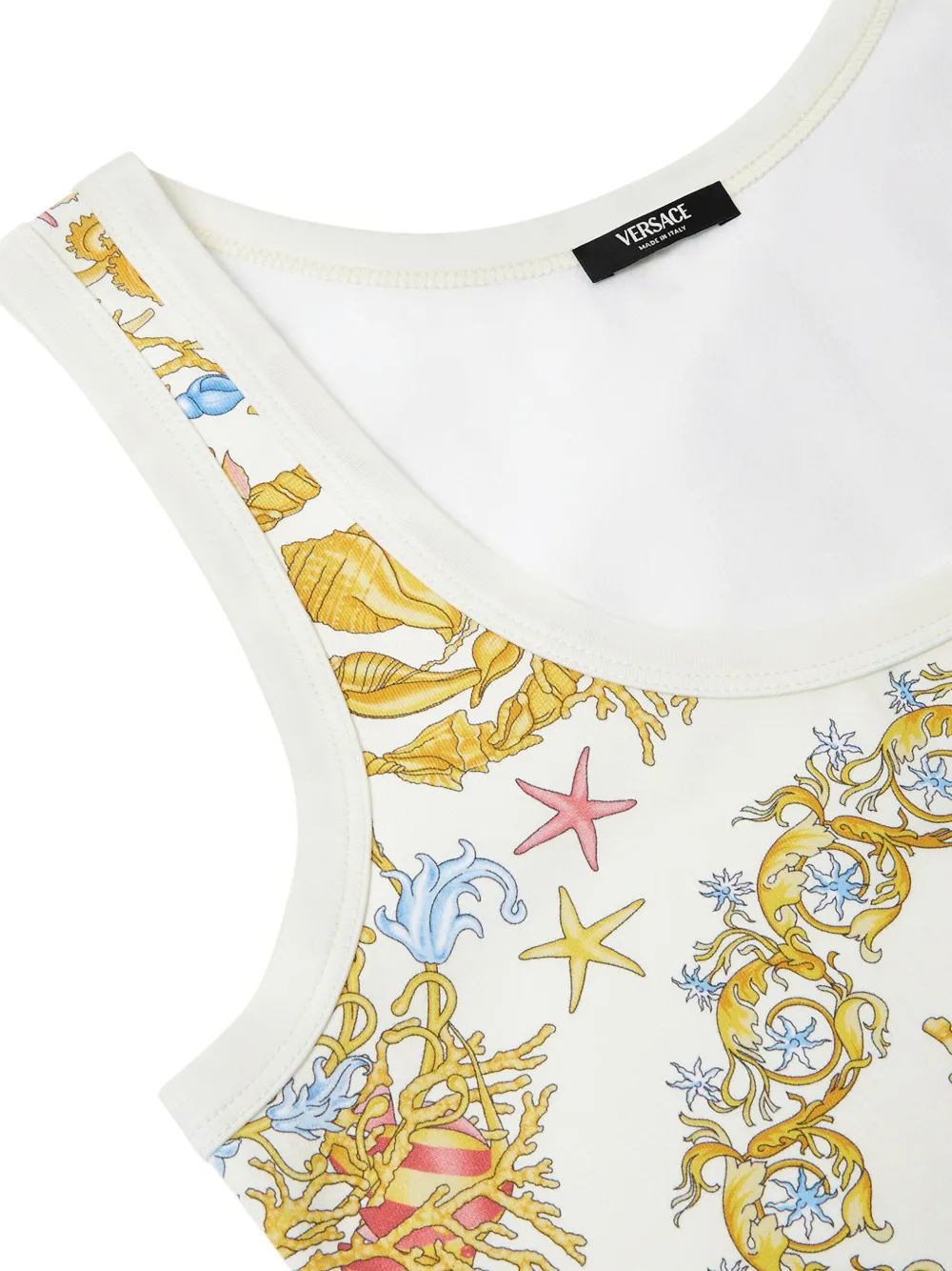 Versace Underwater Barocco tanktop Wit