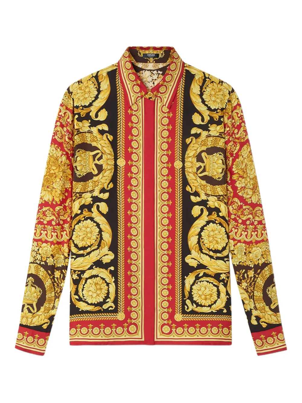 Versace Barocco silk shirt Rood