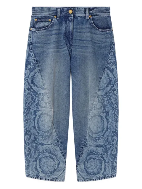 Versace Calça jeans com padronagem Barocco