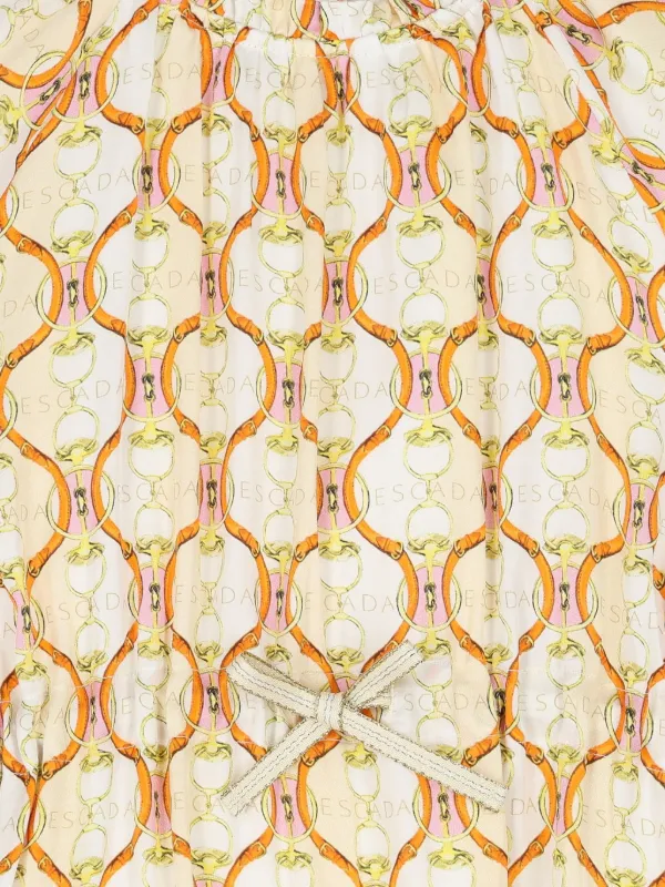 Escada Kids Printed Dress | Neutrals | FARFETCH