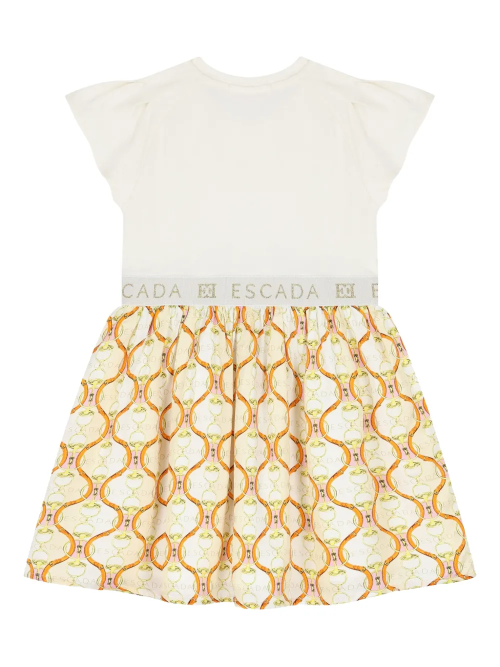 Escada Kids Jurk met print Wit