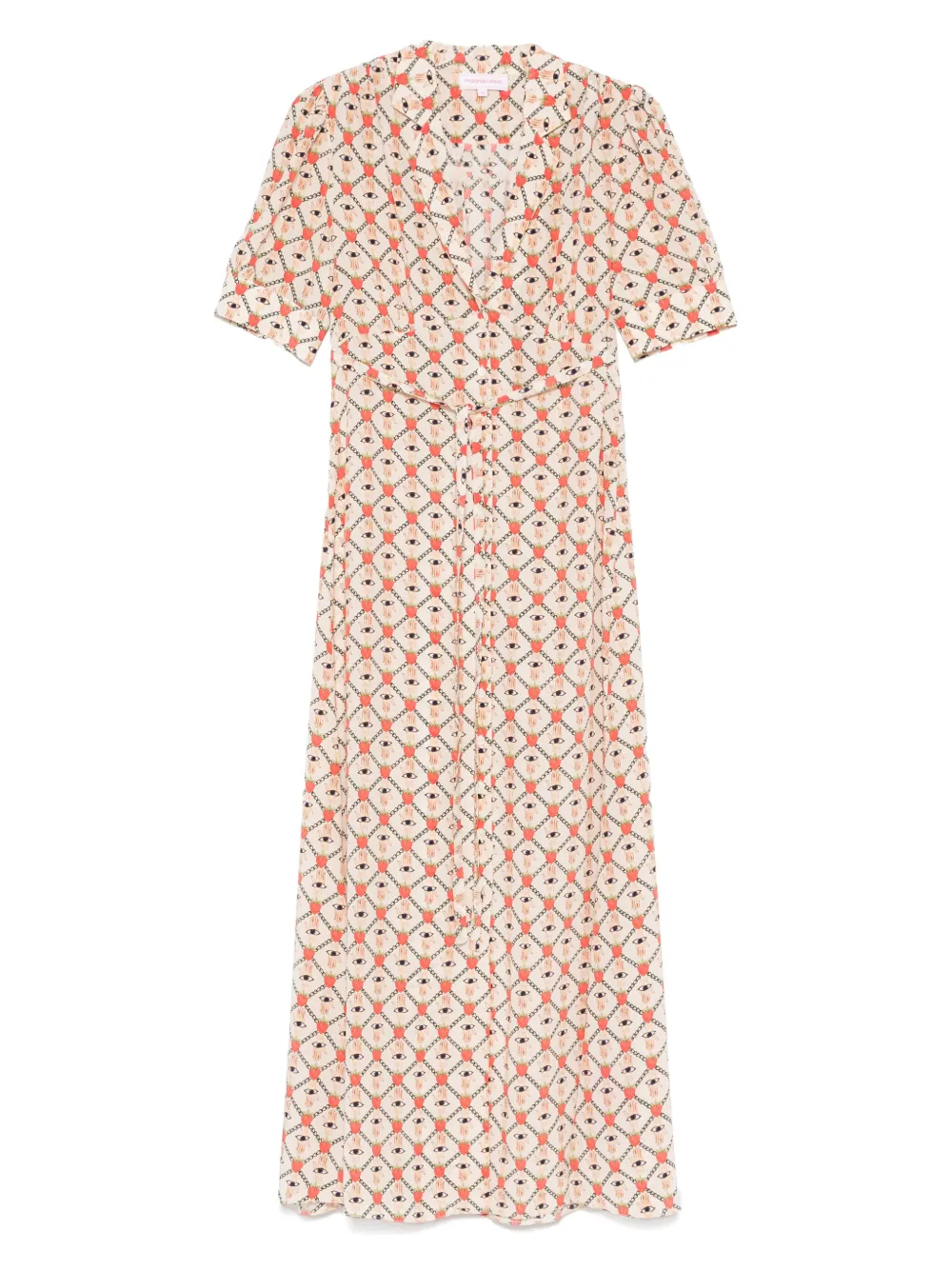 MUZUNGU SISTERS Roxana midi-jurk Beige