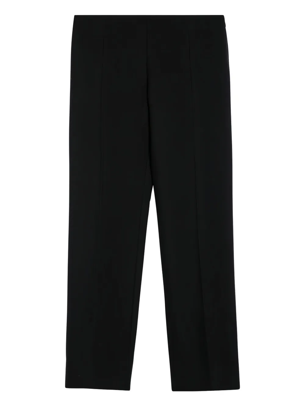 The Row straight-leg wool-silk trousers Zwart