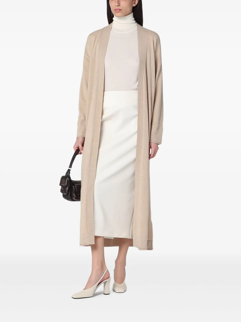 Max Mara high-waist midi skirt - Wit