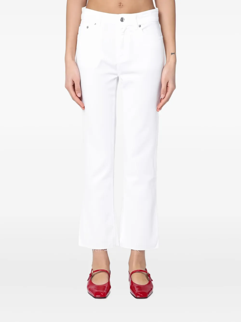 Department 5 frayed-hem jeans | White | Image 1