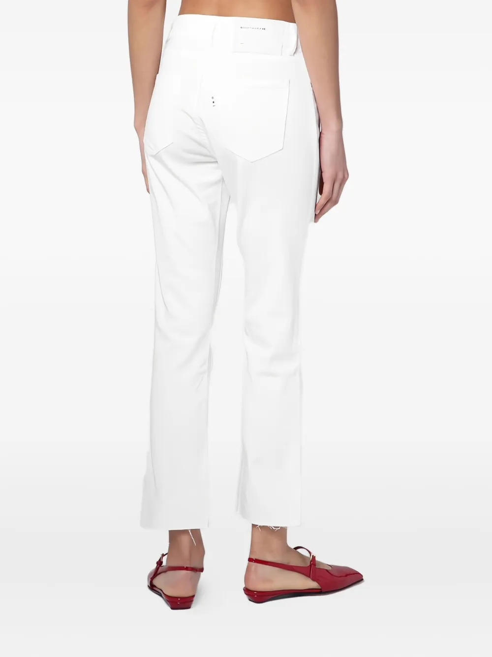Department Five Solid Color Wide Leg Brea Jeans 26cm In White