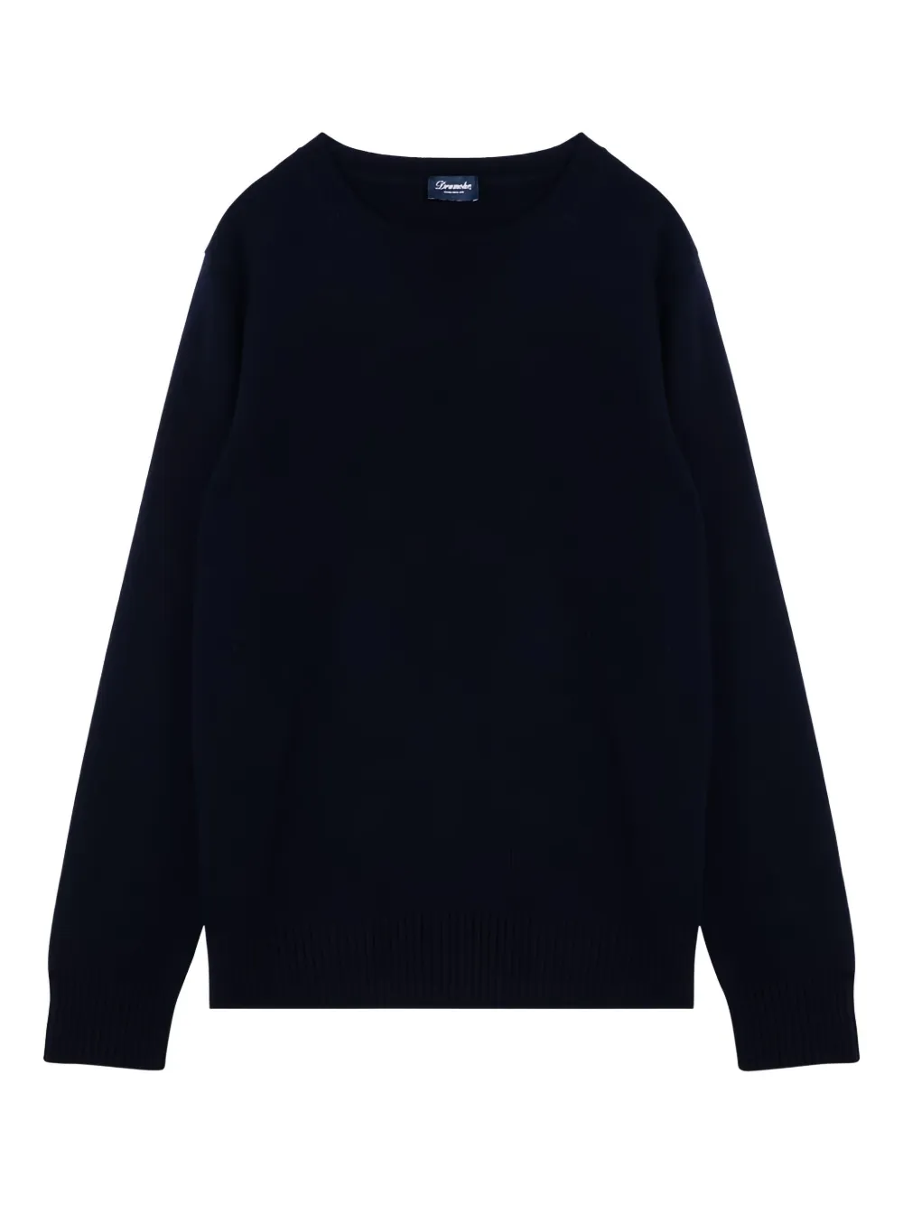 Drumohr crew-neck cashmere sweater Blauw