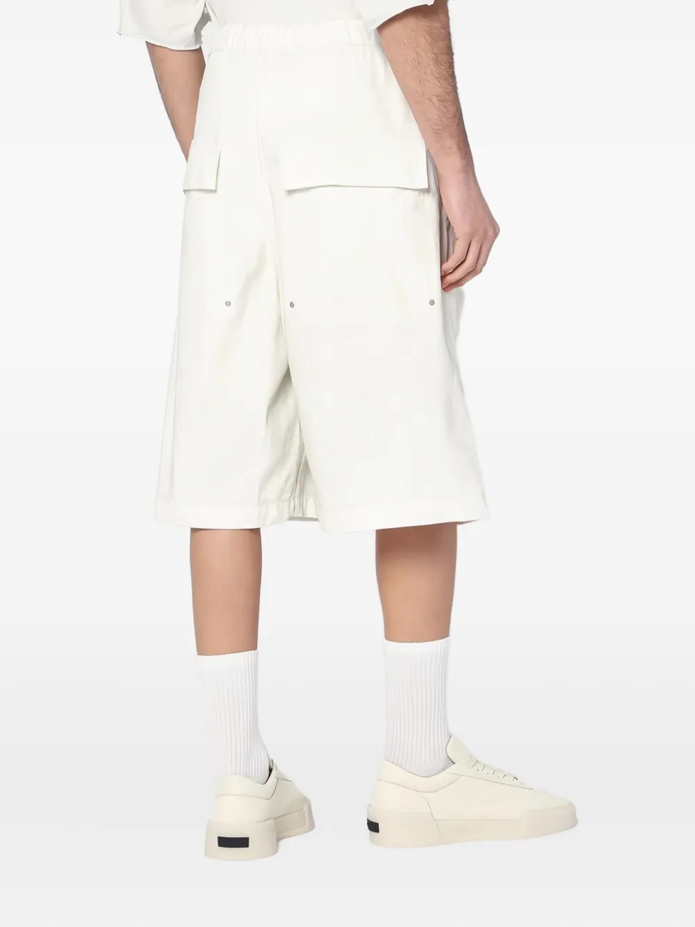 ENTIRE STUDIOS Shorts met elastische taille Wit