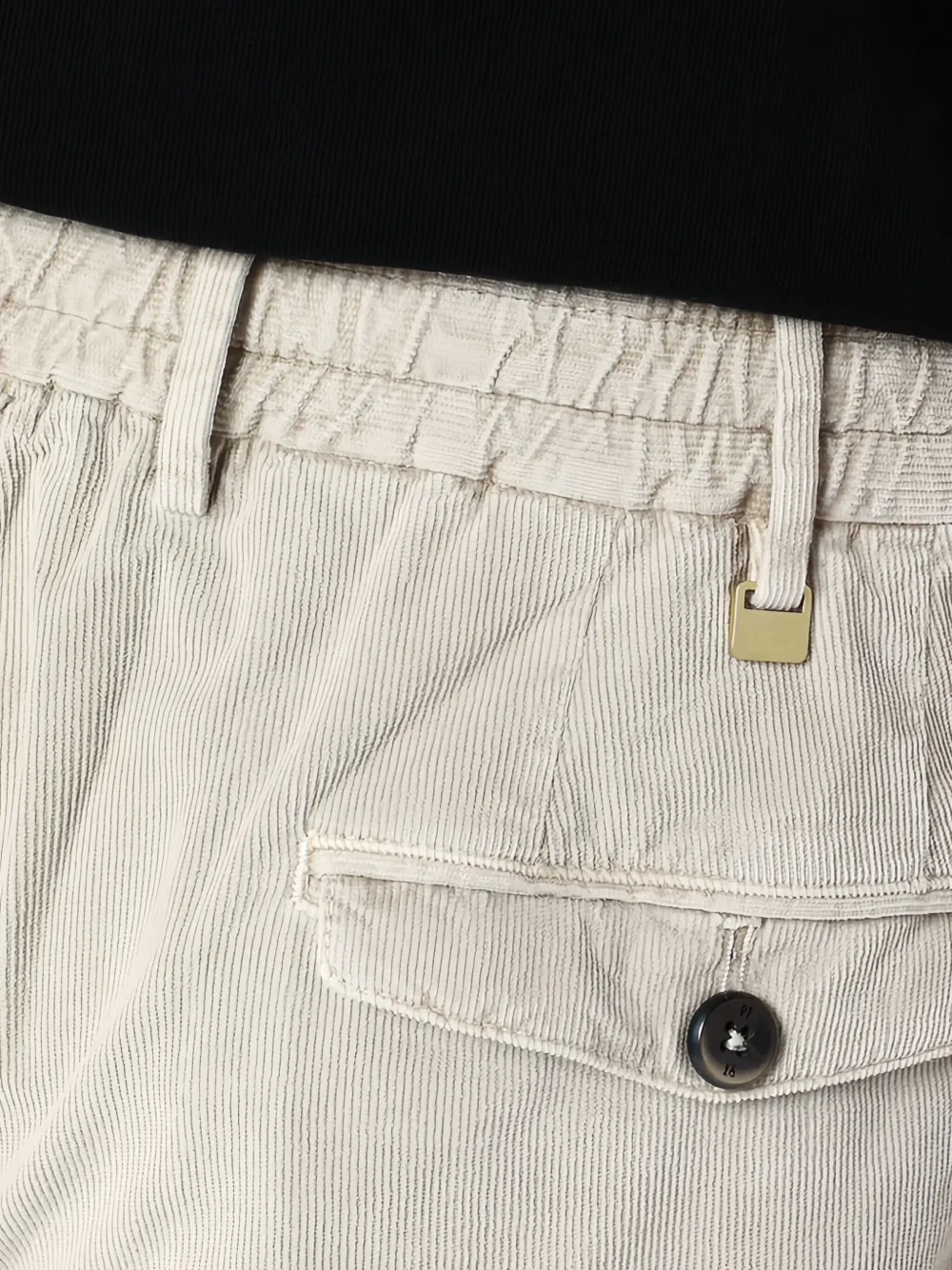 PT Torino Geplooide bermuda shorts Beige