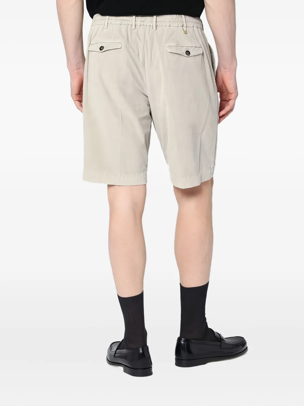 PT Torino Geplooide bermuda shorts Beige