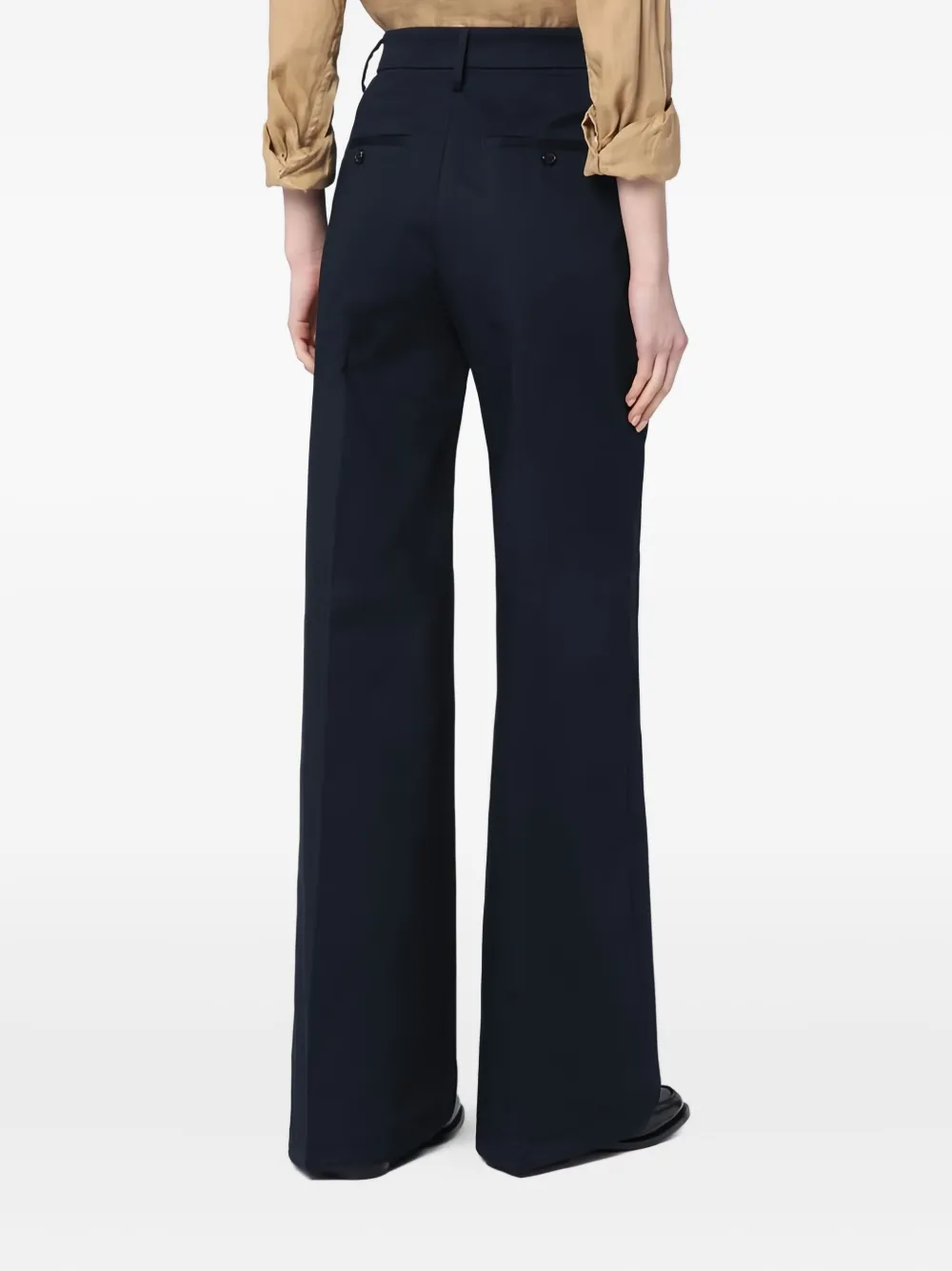Department 5 high-waist cotton trousers Blauw